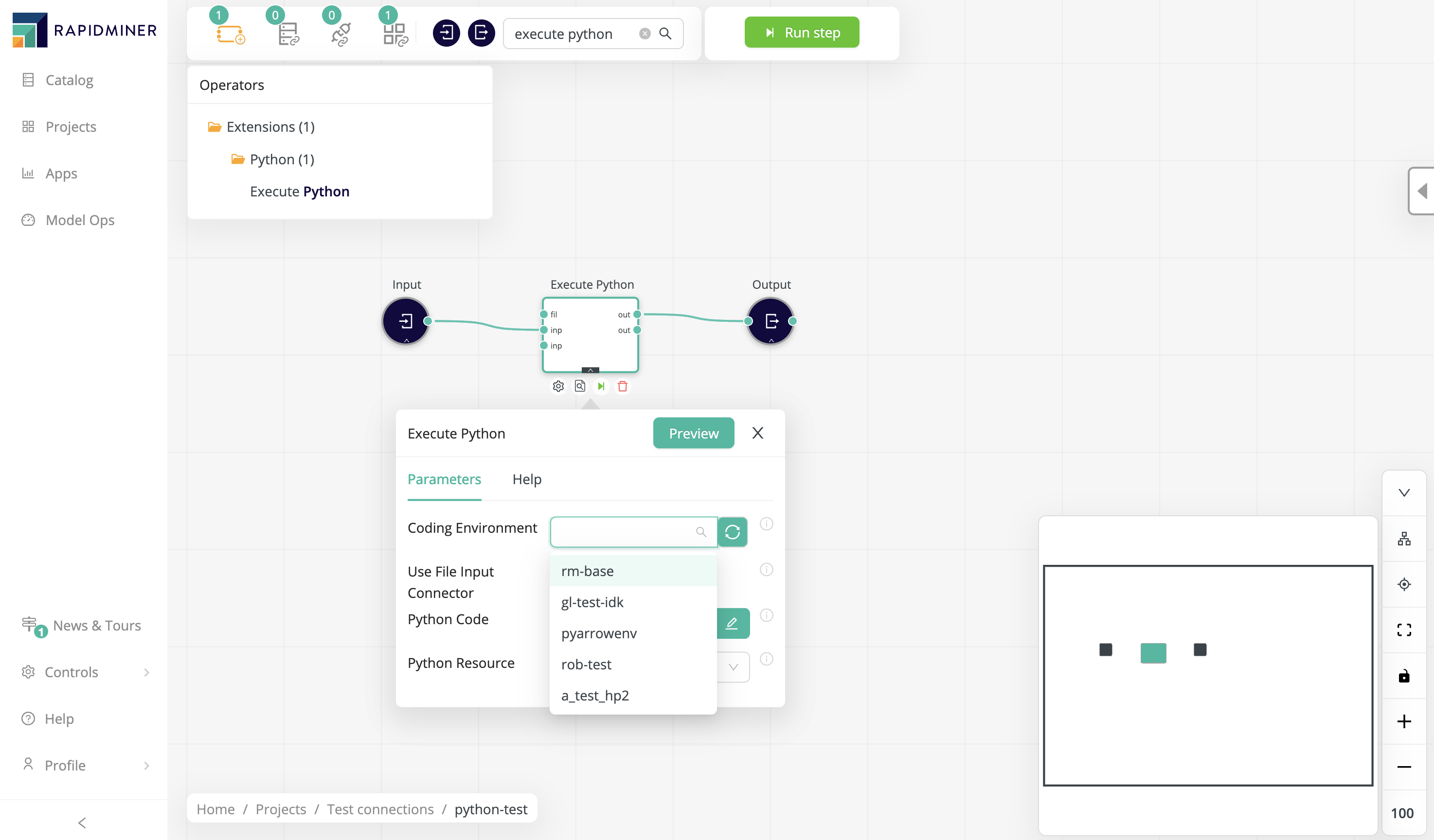 Parameter coding environment